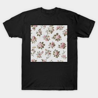 Vintage Floral Pink and White Flowers T-Shirt